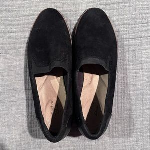 Black Suede Slip-ons